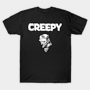 Uncle Creepy white logo T-Shirt